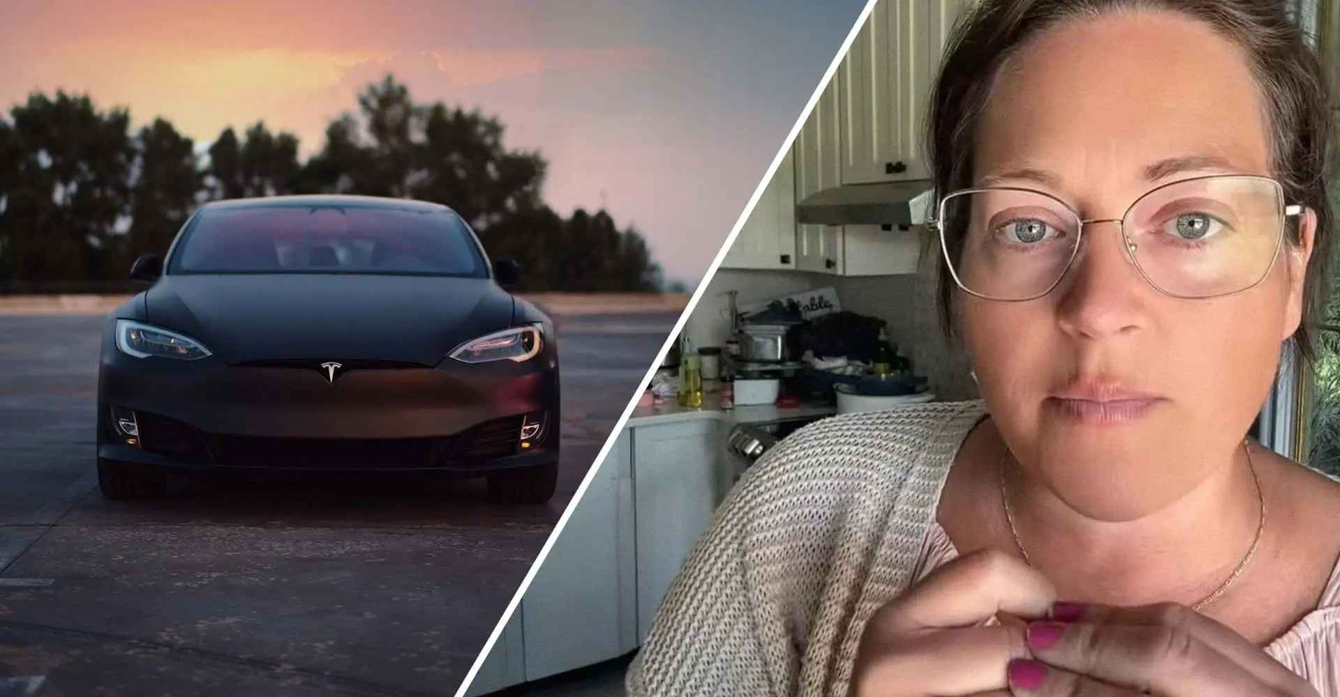 Tesla Sahibinin Dolu Kabusu: Cam Tavan Arabayı Pert Ettirdi!