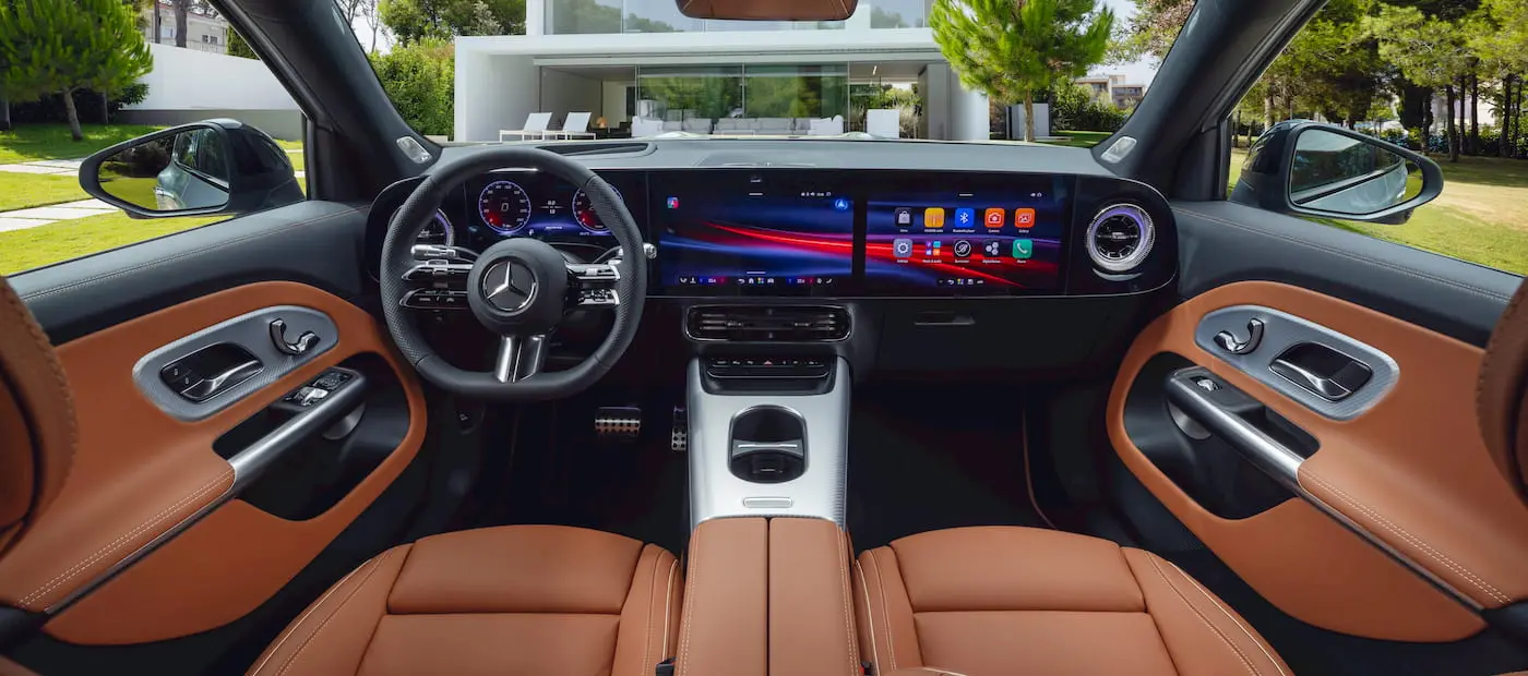 Mercedes’ten Büyüleyen İç Tasarım: GLB EV Dev Ekranlarla Geliyor!