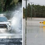 Fırtına Sularında Sörf Şovu: Toyota 4Runner Sahibi Dikkat Çekti Ama Riskler Göz Ardı Edildi!