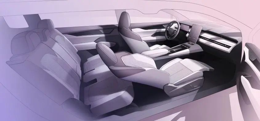 Skoda’nın Yeni 7 Koltuklu Elektrikli SUV’si Peaq: İç Tasarımdan İlk Detaylar