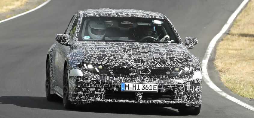 Yeni Elektrikli BMW M3 Nürburgring’de Test Edilirken Gri̇ntilendi̇